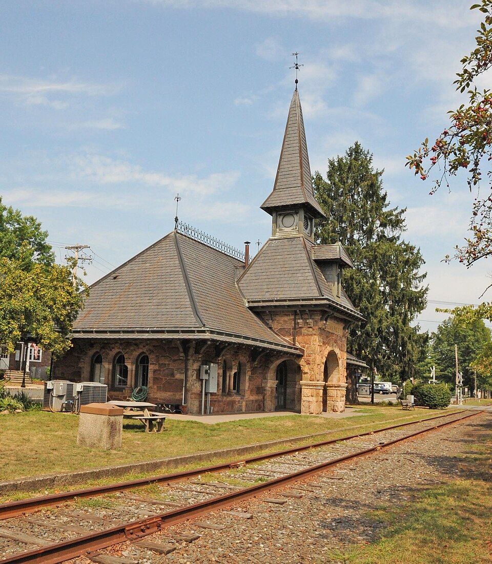 The historic Demarest railroad depot